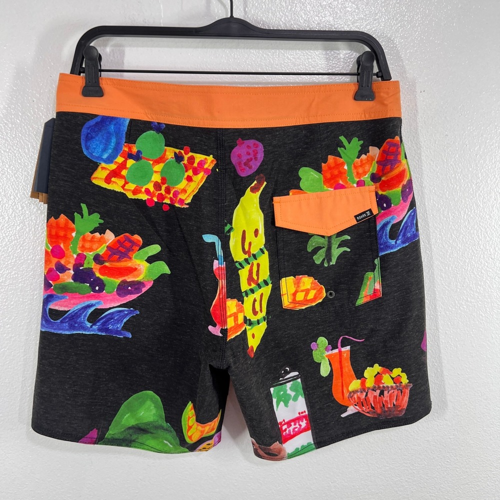 Roark The Passage Boardshorts Mens 30 Fruit Print Swim Trunks Surf Shorts - Picture 3 of 8